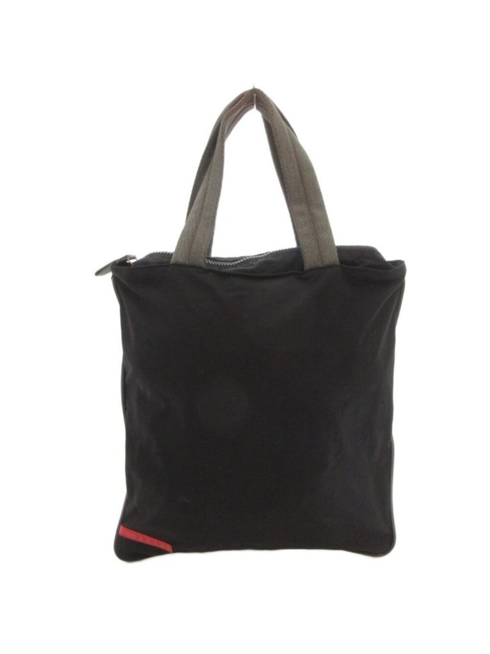 Prada Sport Tote Bag Handle Logo Polyester Black